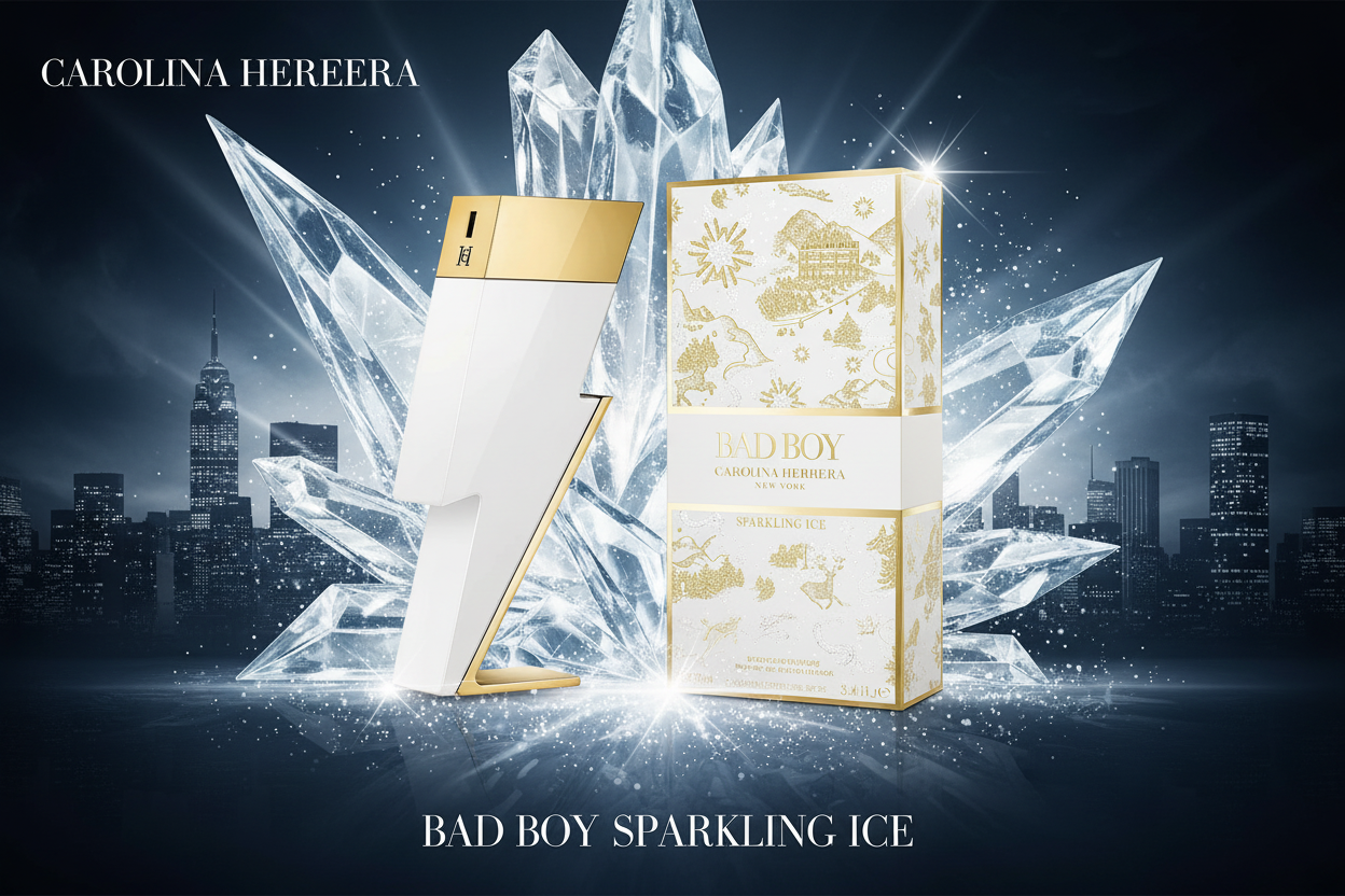 Carolina Herrera Bad Boy Sparkling Ice Hero Banner